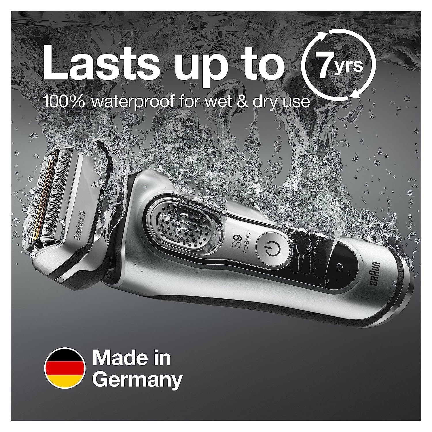 Braun Electric Razor for Men, Waterproof Foil Shaver, Series 9